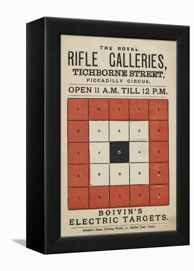 The Royal Rifle Galleries, Tichborne Street Boivin's Electric Targets-null-Framed Premier Image Canvas