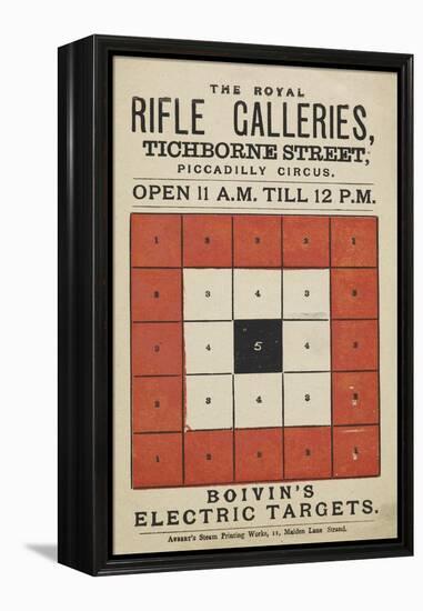 The Royal Rifle Galleries, Tichborne Street Boivin's Electric Targets-null-Framed Premier Image Canvas