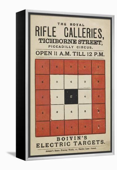 The Royal Rifle Galleries, Tichborne Street Boivin's Electric Targets-null-Framed Premier Image Canvas