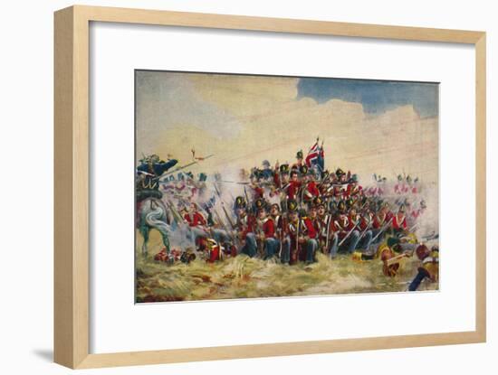 'The Royal Scots. The Square at Quatre Bras', 1815, (1939)-Unknown-Framed Giclee Print