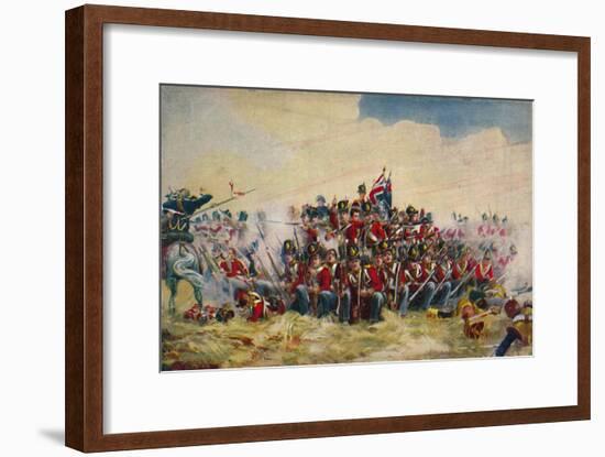 'The Royal Scots. The Square at Quatre Bras', 1815, (1939)-Unknown-Framed Giclee Print