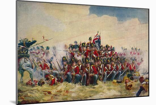 'The Royal Scots. The Square at Quatre Bras', 1815, (1939)-Unknown-Mounted Giclee Print