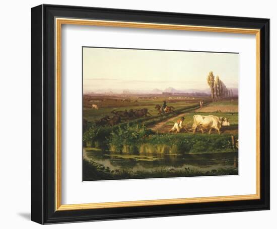 The Royal Site of Carditello-Filippo Palizzi-Framed Giclee Print