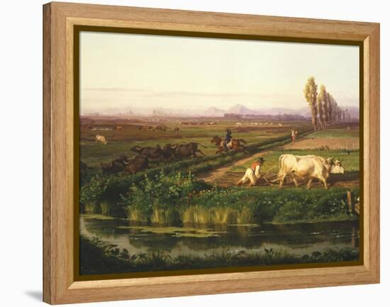 The Royal Site of Carditello-Filippo Palizzi-Framed Premier Image Canvas