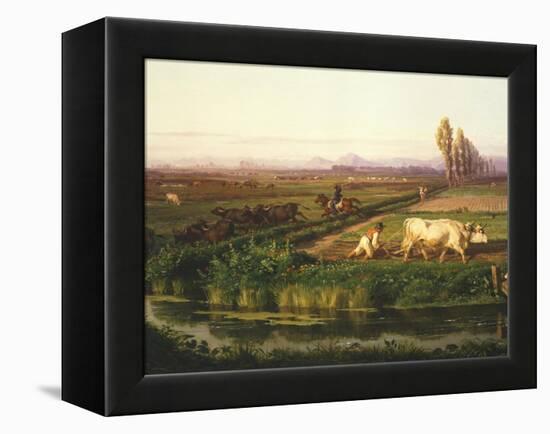 The Royal Site of Carditello-Filippo Palizzi-Framed Premier Image Canvas