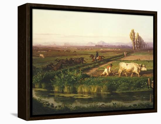 The Royal Site of Carditello-Filippo Palizzi-Framed Premier Image Canvas