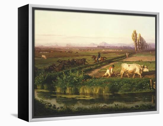 The Royal Site of Carditello-Filippo Palizzi-Framed Premier Image Canvas