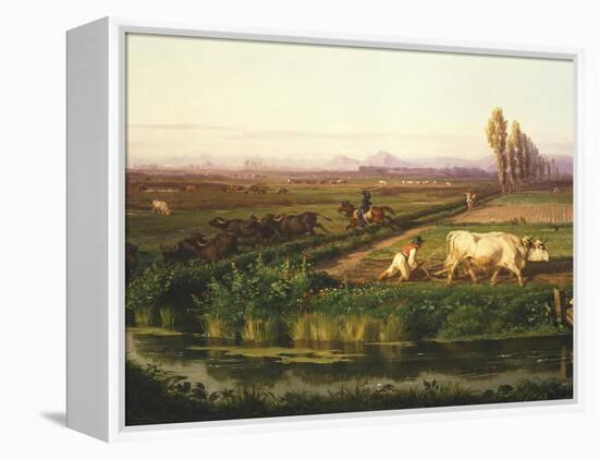 The Royal Site of Carditello-Filippo Palizzi-Framed Premier Image Canvas