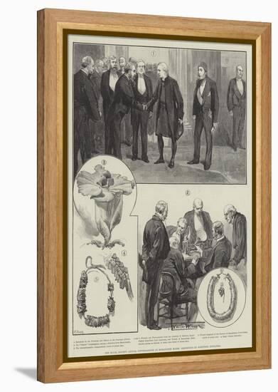 The Royal Society Annual Conversazione at Burlington House, Exhibition of Scientific Novelties-Thomas Walter Wilson-Framed Premier Image Canvas