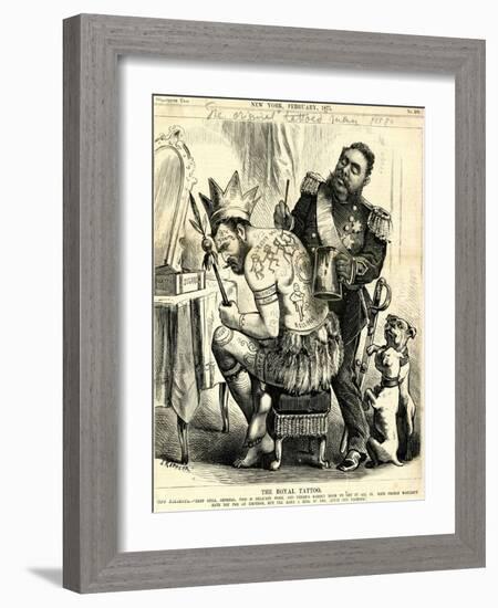 The Royal Tattoo, 1875-Joseph Keppler-Framed Giclee Print