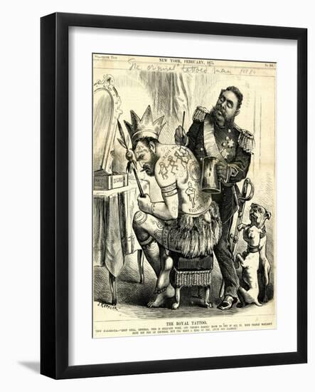 The Royal Tattoo, 1875-Joseph Keppler-Framed Giclee Print