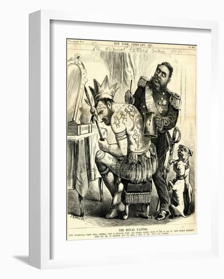 The Royal Tattoo, 1875-Joseph Keppler-Framed Giclee Print