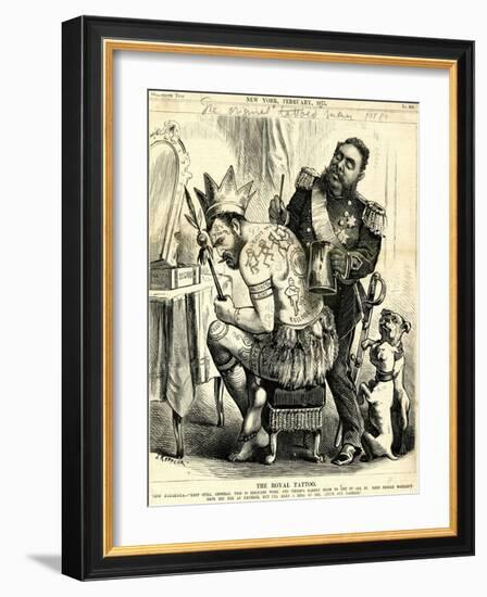 The Royal Tattoo, 1875-Joseph Keppler-Framed Giclee Print