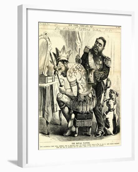 The Royal Tattoo, 1875-Joseph Keppler-Framed Giclee Print