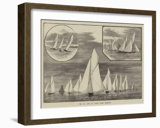 The Royal Thames and New Thames Yacht Clubs' Matches-Thomas Harrington Wilson-Framed Giclee Print