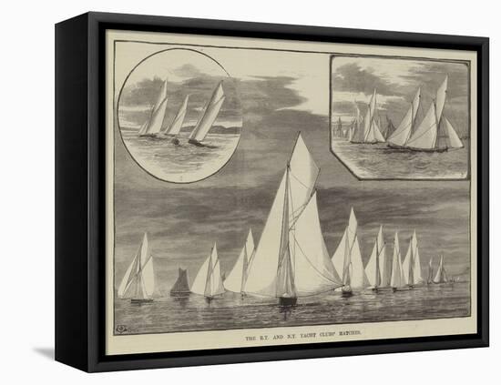 The Royal Thames and New Thames Yacht Clubs' Matches-Thomas Harrington Wilson-Framed Premier Image Canvas