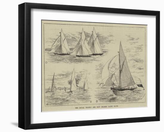 The Royal Thames and New Thames Yacht Clubs-Thomas Harrington Wilson-Framed Giclee Print