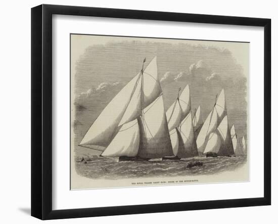 The Royal Thames Yacht Club, Finish of the Cutter-Match-Edwin Weedon-Framed Giclee Print