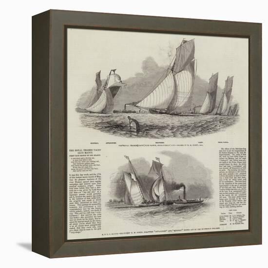 The Royal Thames Yacht Club Match-Nicholas Matthews Condy-Framed Premier Image Canvas