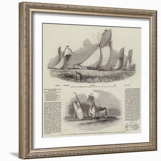 The Royal Thames Yacht Club Match-Nicholas Matthews Condy-Framed Giclee Print