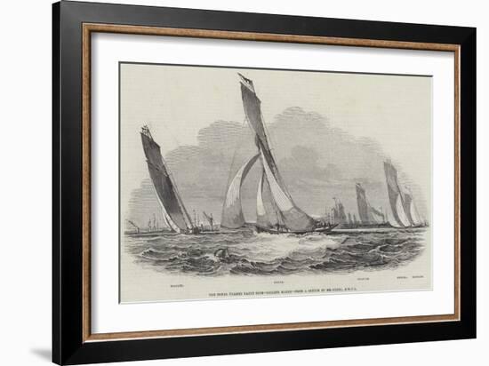 The Royal Thames Yacht Club, Sailing Match-null-Framed Giclee Print