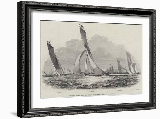 The Royal Thames Yacht Club, Sailing Match-null-Framed Giclee Print