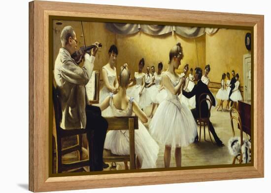 The Royal Theatre's Ballet School, 1889-Paul Fischer-Framed Premier Image Canvas