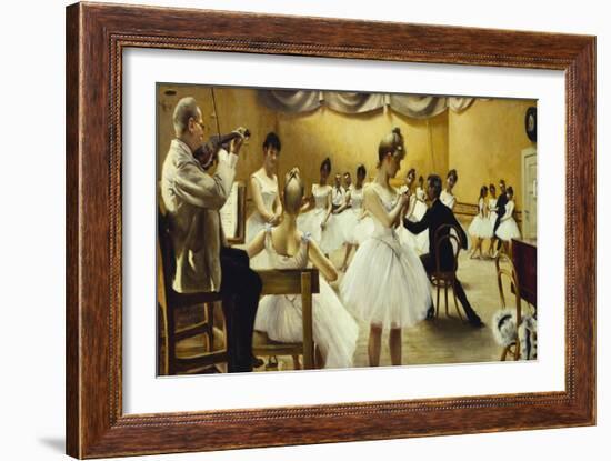 The Royal Theatre's Ballet School, 1889-Paul Fischer-Framed Giclee Print