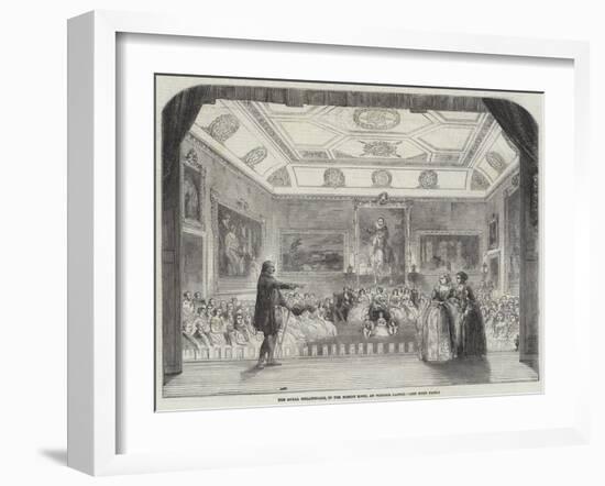 The Royal Theatricals, in the Rubens Room, at Windsor Castle-null-Framed Giclee Print