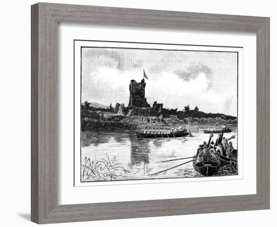 The Royal Tour in Ireland, Visit to Ross Castle, Killarney, 1887-William Barnes Wollen-Framed Giclee Print