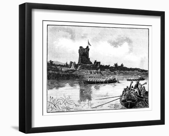 The Royal Tour in Ireland, Visit to Ross Castle, Killarney, 1887-William Barnes Wollen-Framed Giclee Print