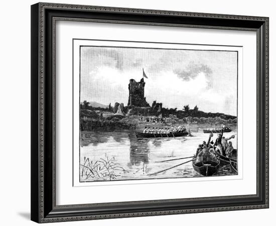 The Royal Tour in Ireland, Visit to Ross Castle, Killarney, 1887-William Barnes Wollen-Framed Giclee Print