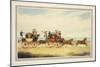 The Royal Union Coach Passing the Alexander Leeds Coach-James Pollard-Mounted Giclee Print