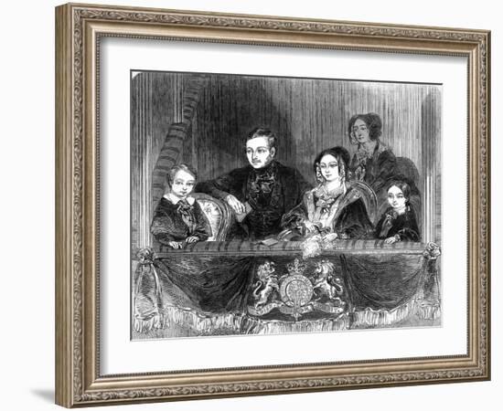 The Royal Visit to Astleys, 1846.-null-Framed Art Print