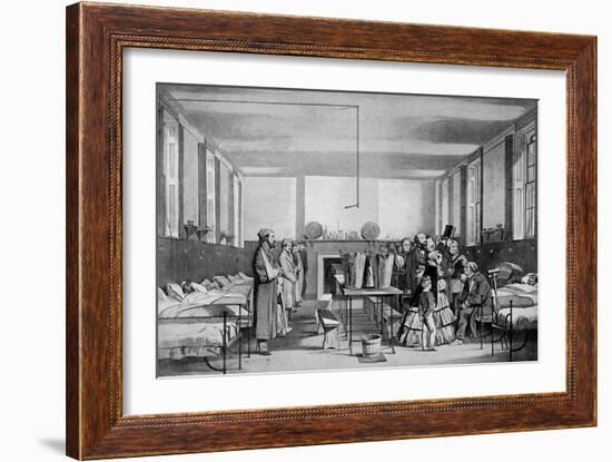 The Royal Visit to Brompton Hospital, 1850s-John Tenniel-Framed Giclee Print