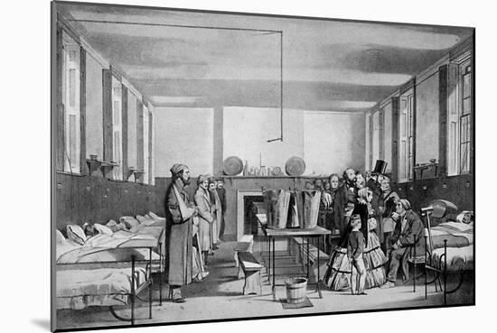 The Royal Visit to Brompton Hospital, 1850s-John Tenniel-Mounted Giclee Print
