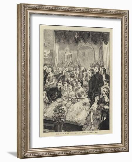 The Royal Visit to Dublin, the Lady Mayoress's Ball-null-Framed Giclee Print