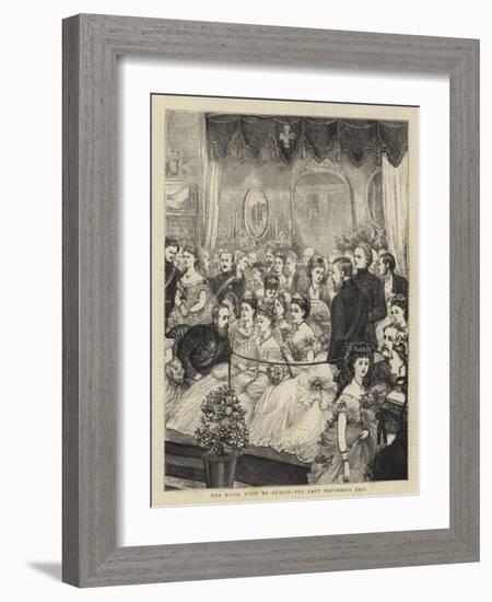 The Royal Visit to Dublin, the Lady Mayoress's Ball-null-Framed Giclee Print