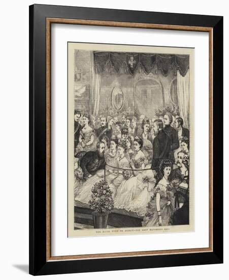 The Royal Visit to Dublin, the Lady Mayoress's Ball-null-Framed Giclee Print