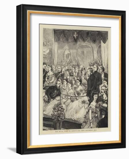 The Royal Visit to Dublin, the Lady Mayoress's Ball-null-Framed Giclee Print