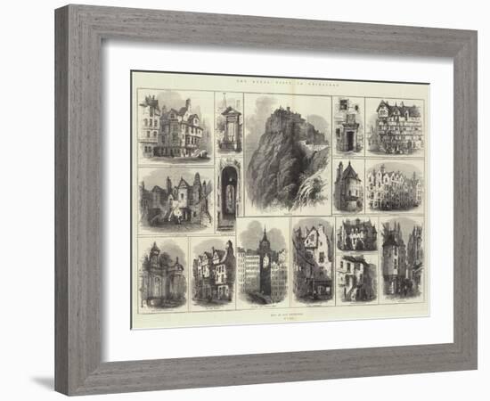 The Royal Visit to Edinburgh-Samuel Read-Framed Giclee Print