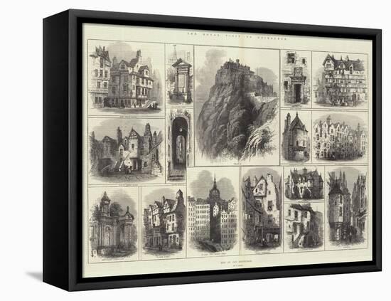 The Royal Visit to Edinburgh-Samuel Read-Framed Premier Image Canvas