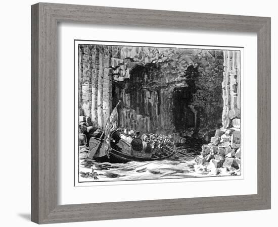 The Royal Visit to Fingal's Cave, Staffa, Scotland, 1847-William Barnes Wollen-Framed Giclee Print