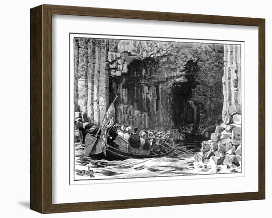 The Royal Visit to Fingal's Cave, Staffa, Scotland, 1847-William Barnes Wollen-Framed Giclee Print