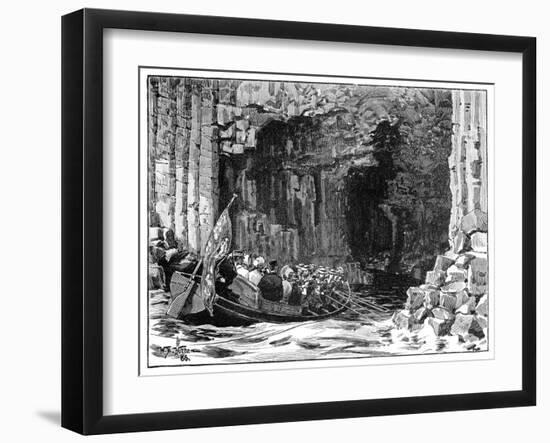 The Royal Visit to Fingal's Cave, Staffa, Scotland, 1847-William Barnes Wollen-Framed Giclee Print