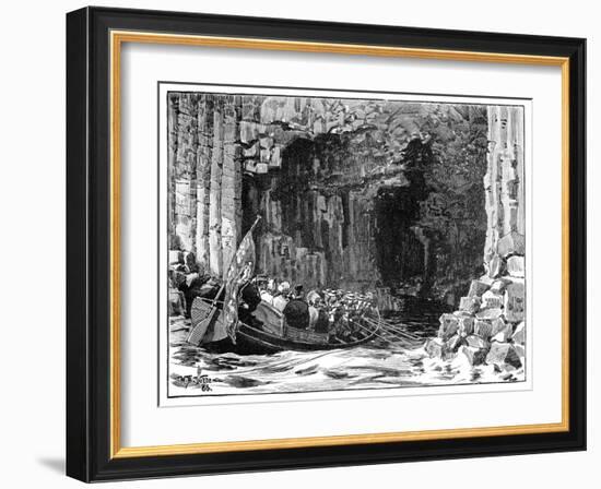 The Royal Visit to Fingal's Cave, Staffa, Scotland, 1847-William Barnes Wollen-Framed Giclee Print