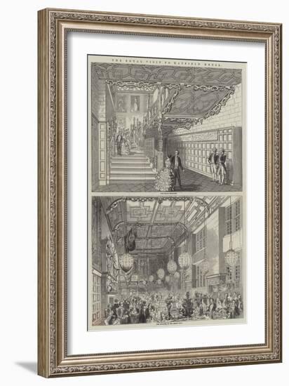 The Royal Visit to Hatfield House-null-Framed Giclee Print