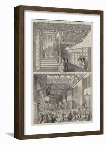 The Royal Visit to Hatfield House-null-Framed Giclee Print