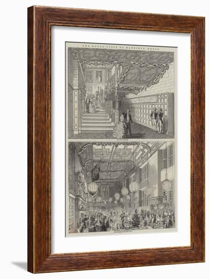 The Royal Visit to Hatfield House-null-Framed Giclee Print