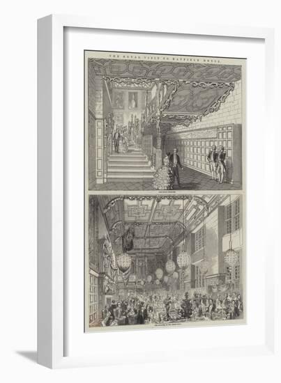 The Royal Visit to Hatfield House-null-Framed Giclee Print